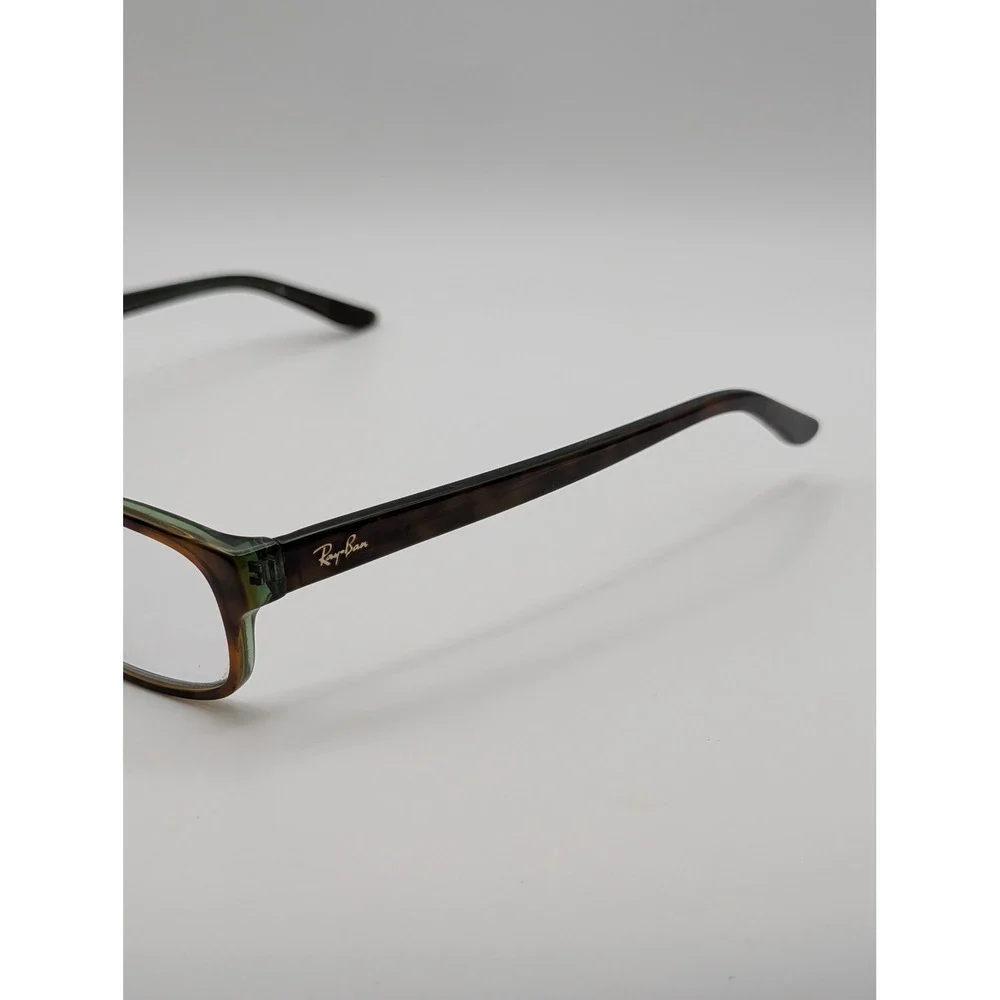 Rayban RB 5187 2445 Tortoise Green Rectangular Eyeglasses Frames 52-16-140